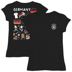 Germany National Team Vive La Fete Girls Youth Color Badge Fitted T-Shirt