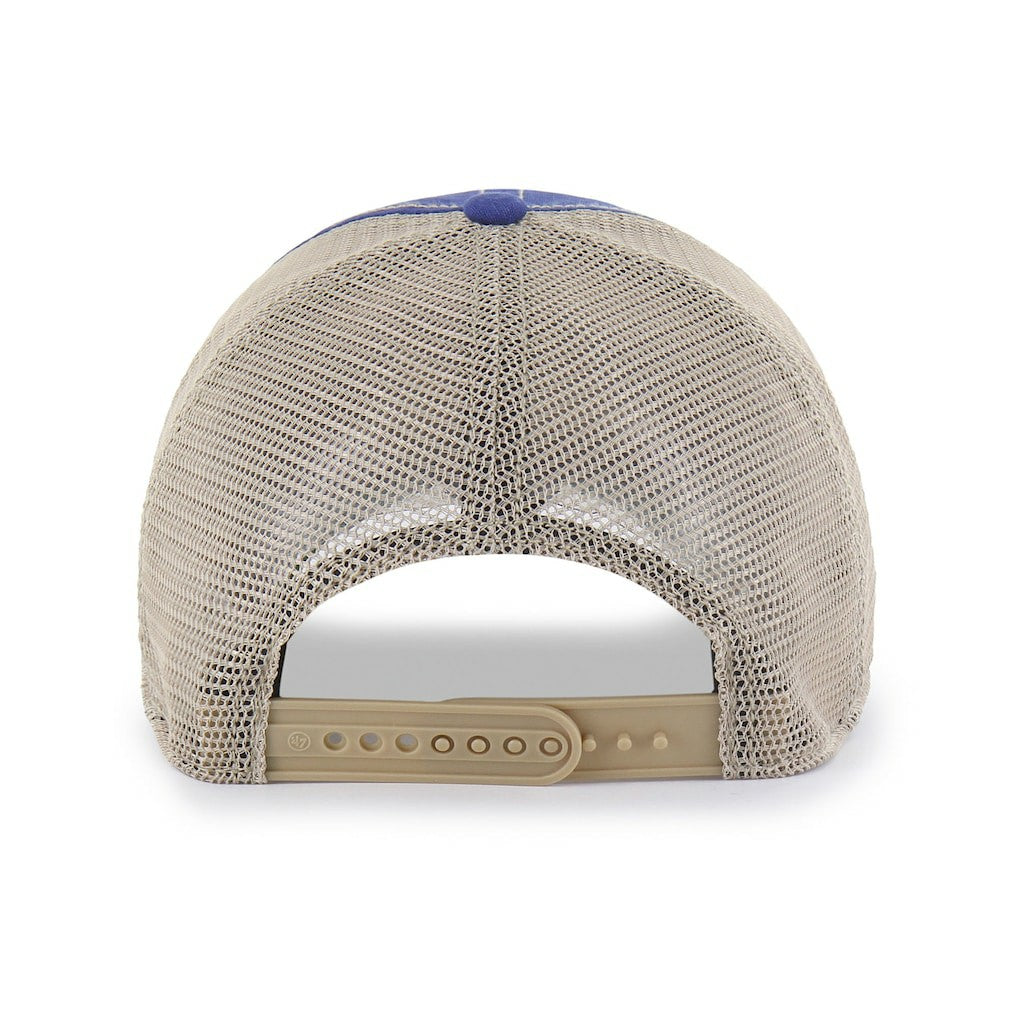 Royal/Tan Golden State Warriors '47 Wabash Patch Clean Up Adjustable Hat sale | NBA