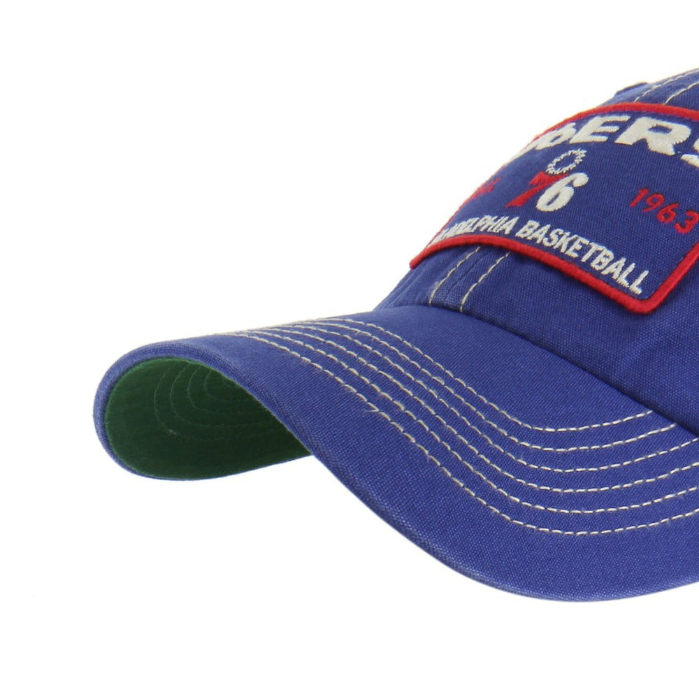 Royal/Tan Philadelphia 76ers '47 Wabash Patch Clean Up Adjustable Hat | NBA