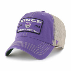 Purple/Tan Sacramento Kings '47 Wabash Patch Clean Up Adjustable Hat | NBA