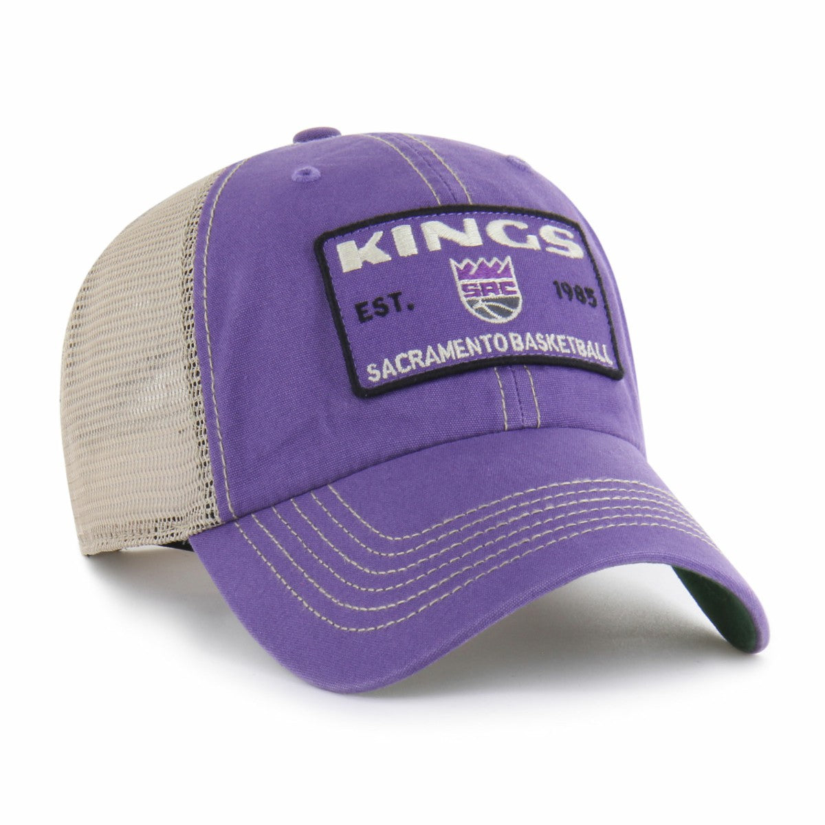 Purple/Tan Sacramento Kings '47 Wabash Patch Clean Up Adjustable Hat | NBA