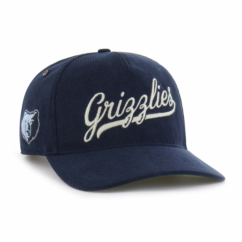 Navy Memphis Grizzlies '47 Golden Age Relaxed Corduroy Hitch Adjustable Hat | NBA