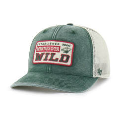 Minnesota Wild '47 Canteen Pigment Dyed Patch Trucker Adjustable Hat -  NHL Hats