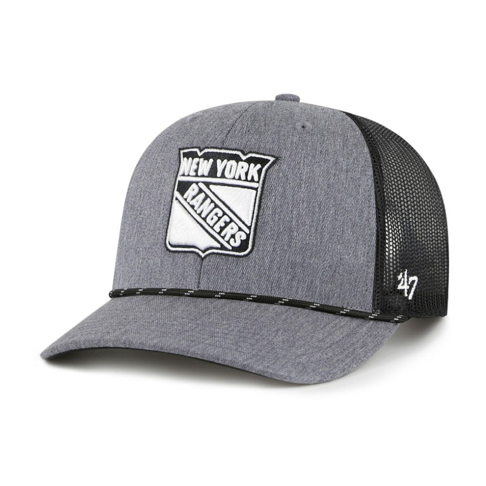 New York Rangers '47 Carbon Rope Trucker Adjustable Hat -  NHL Hats