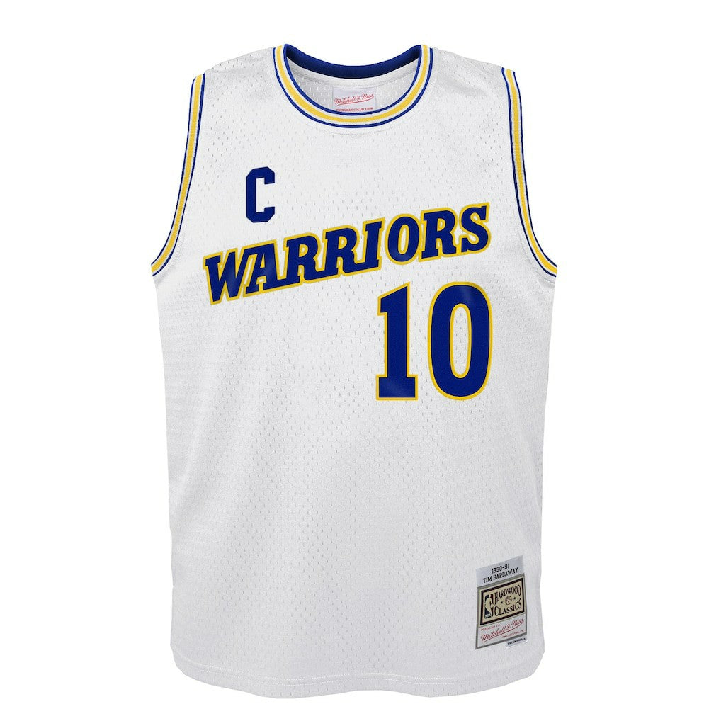 White Tim Hardaway Golden State Warriors Youth 1990-91 Hardwood Classics Swingman Throwback Home Jersey sale | NBA