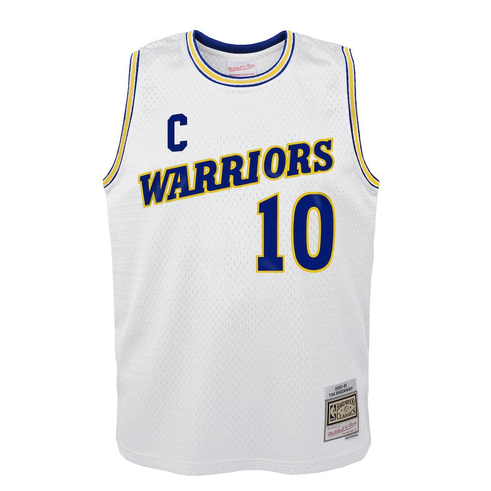 White Tim Hardaway Golden State Warriors Youth 1990-91 Hardwood Classics Swingman Throwback Home Jersey sale | NBA