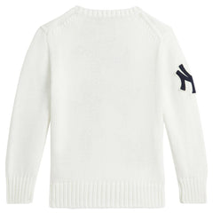Yankees Polo Ralph Lauren Preschool  Bear Pullover Sweater - MLB Pullover