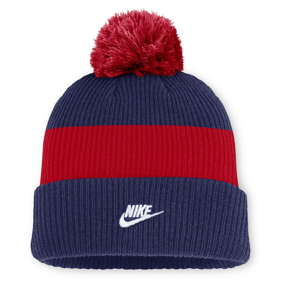 Atlanta Braves Nike Cooperstown Collection Peak Standard Cuffed Knit Hat with Pom - MLB Hats