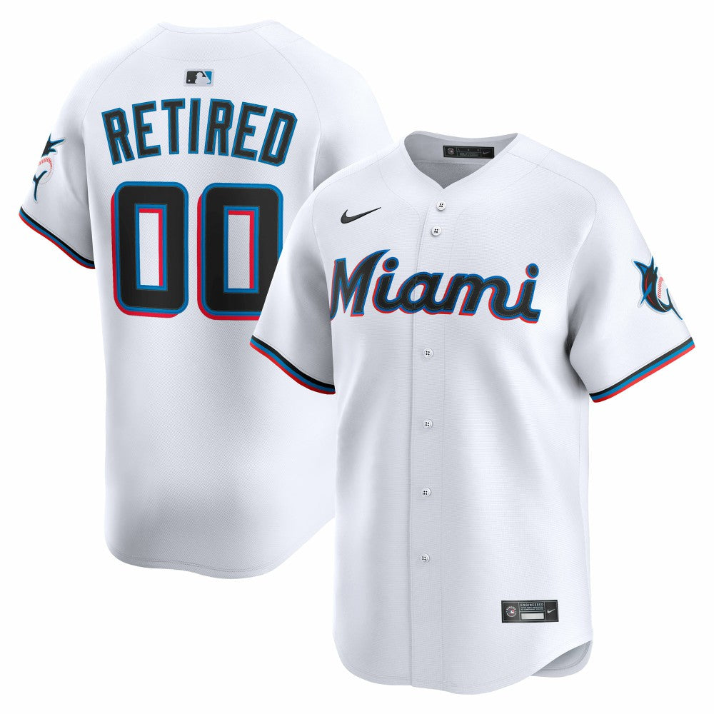 Miami Marlins Nike Home Limited Pick-A-Player Retired Roster Jersey - MLB Jerseys