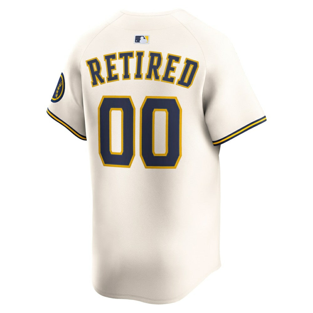 Milwaukee Brewers Nike Home Limited Pick-A-Player Retired Roster Jersey - MLB Jerseys