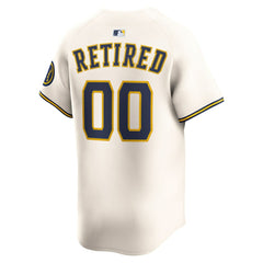 Milwaukee Brewers Nike Home Limited Pick-A-Player Retired Roster Jersey - MLB Jerseys