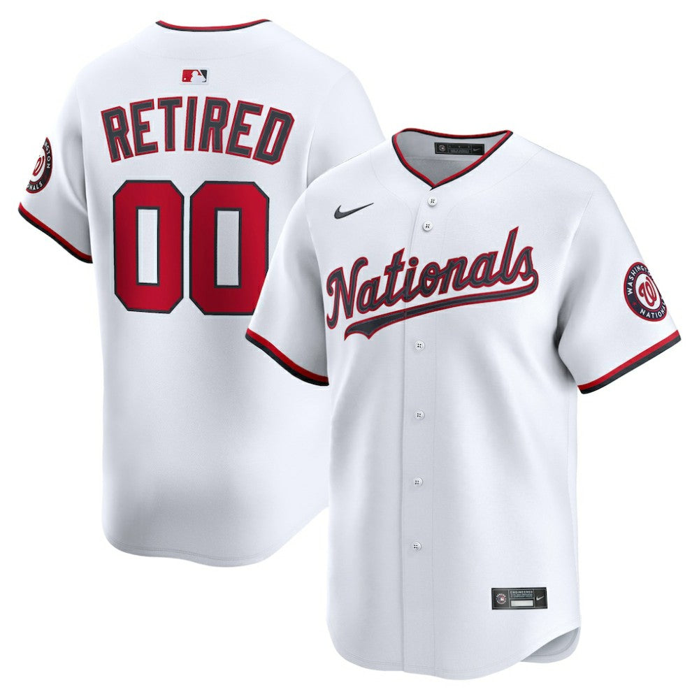 Washington Nationals Nike Home Limited Pick-A-Player Retired Roster Jersey - MLB Jerseys