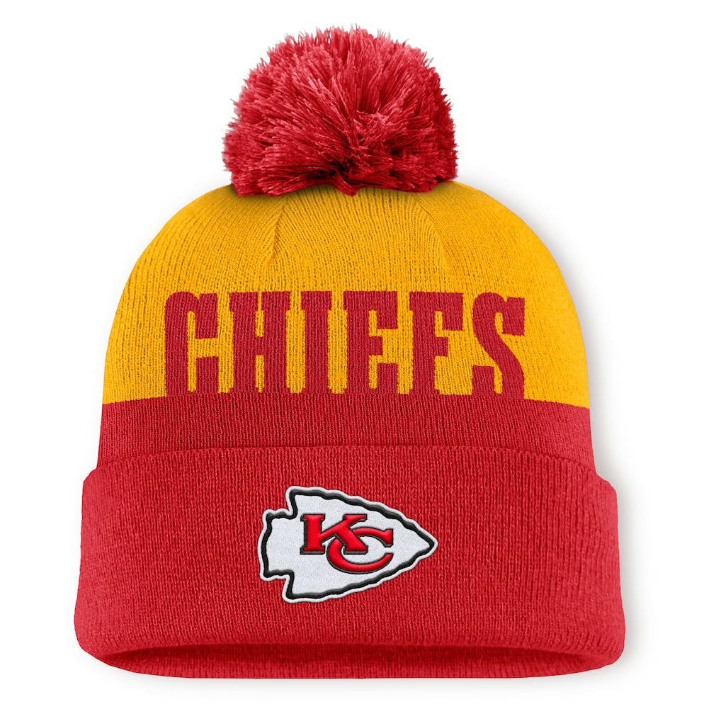Kansas City Chiefs Punter Cuffed Knit Hat with Pom | NFL On sale