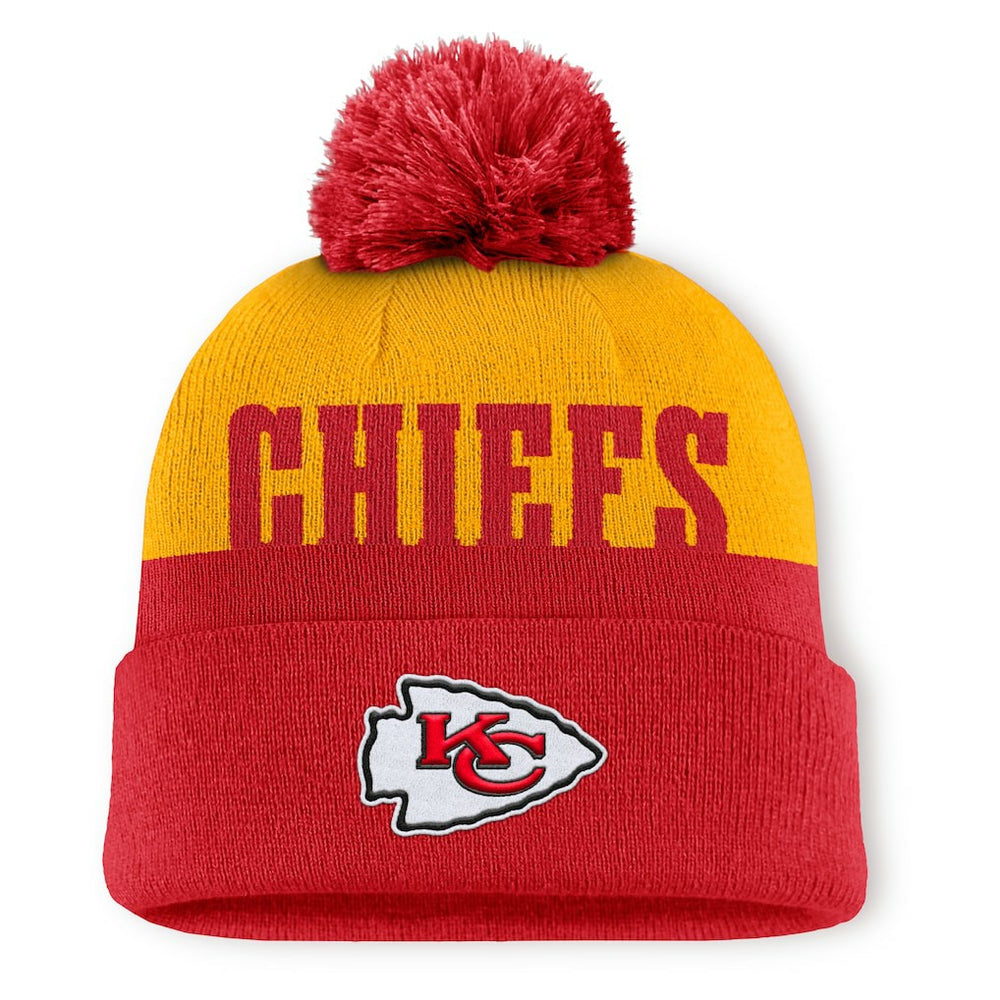 Kansas City Chiefs Punter Cuffed Knit Hat with Pom | NFL On sale