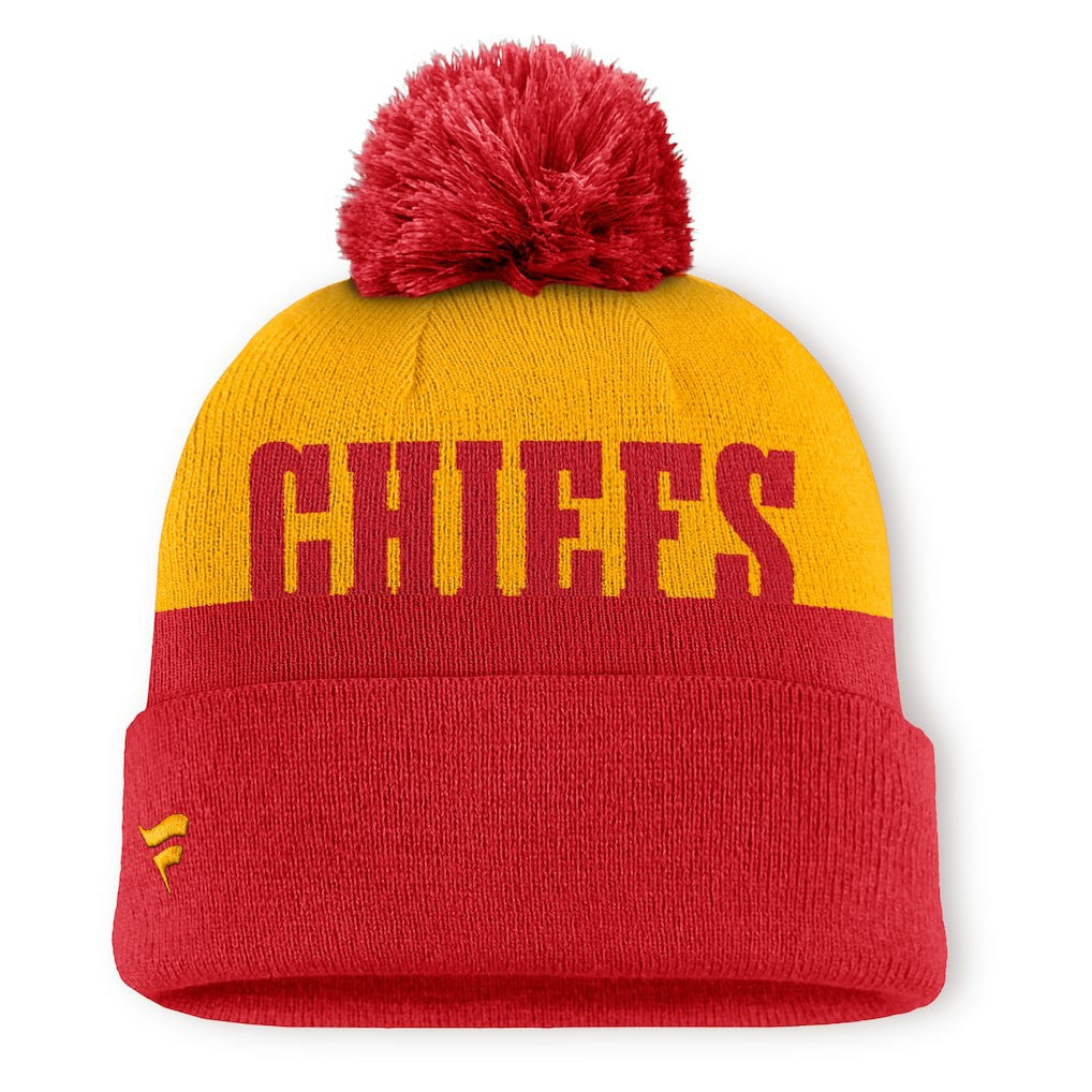 Kansas City Chiefs Punter Cuffed Knit Hat with Pom | NFL On sale