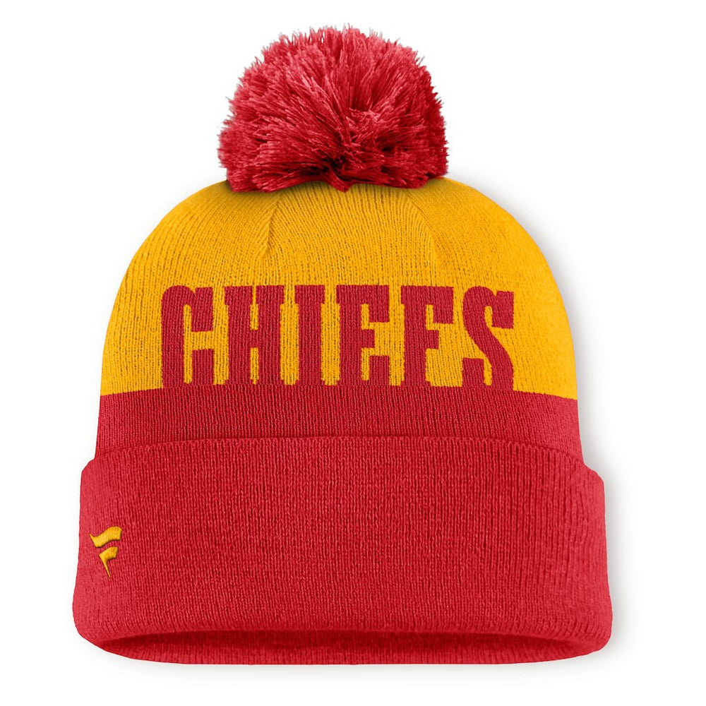 Kansas City Chiefs Punter Cuffed Knit Hat with Pom | NFL On sale