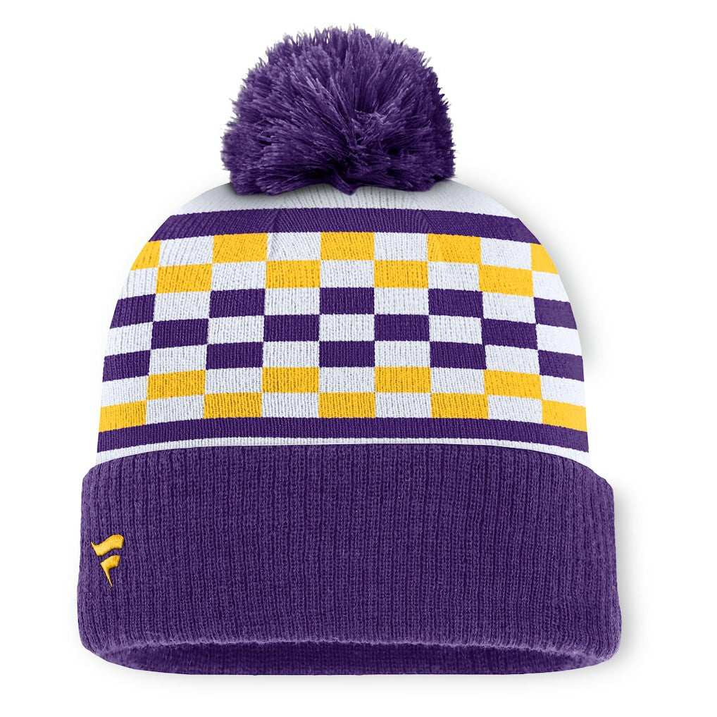 Minnesota Vikings Women's End Zone Cuffed Knit Hat with Pom | NFL Hot