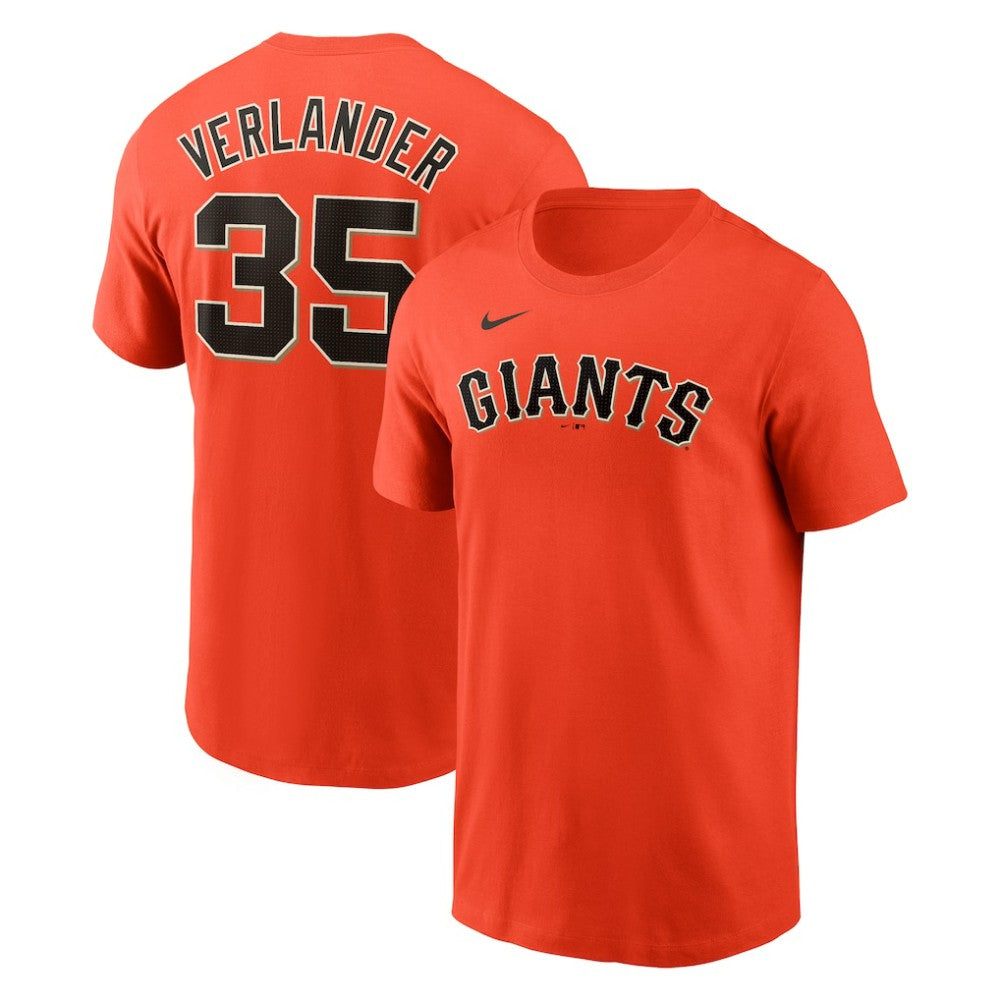 Justin Verlander San Francisco Giants Nike Fuse Name & Number T-Shirt - MLB T-shirts