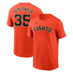 Justin Verlander San Francisco Giants Nike Fuse Name & Number T-Shirt - MLB T-shirts