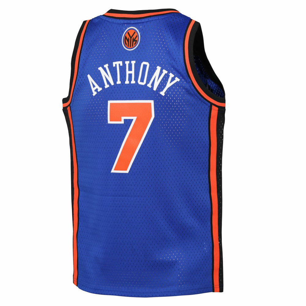 Blue Carmelo Anthony New York Knicks Youth 2010/11 Hardwood Classics Swingman Jersey | NBA