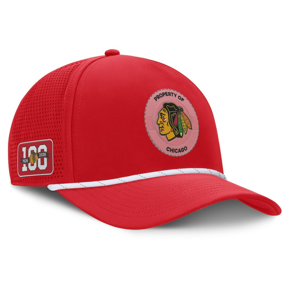 Chicago Blackhawks Fanatics Centennial Pinched Front Adjustable Hat -  NHL Hats