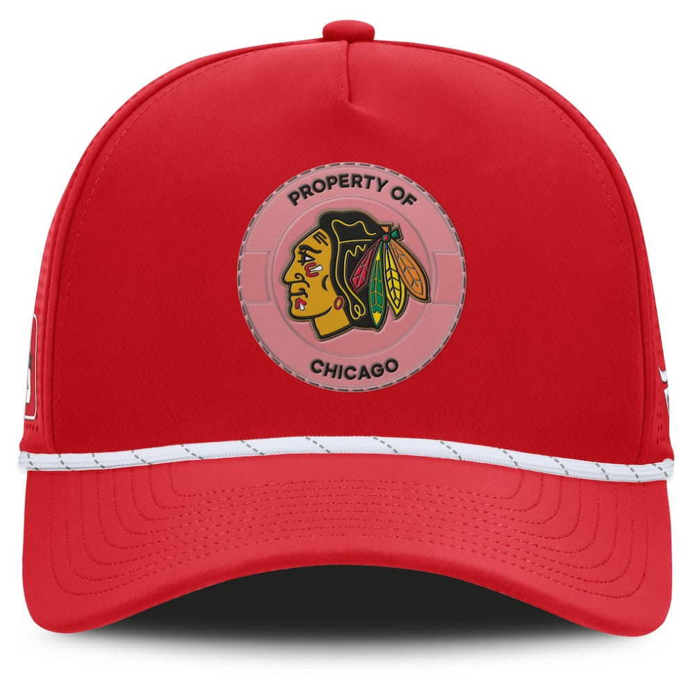 Chicago Blackhawks Fanatics Centennial Pinched Front Adjustable Hat -  NHL Hats