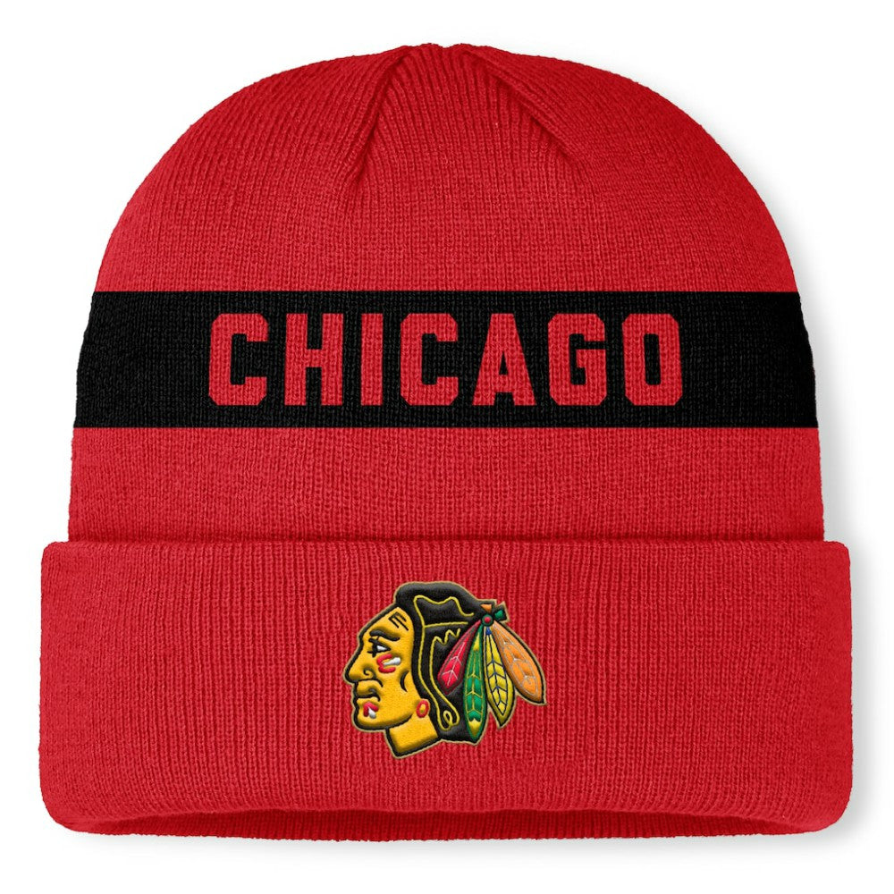 Chicago Blackhawks Fanatics Centennial Cuffed Knit Hat -  NHL Hats