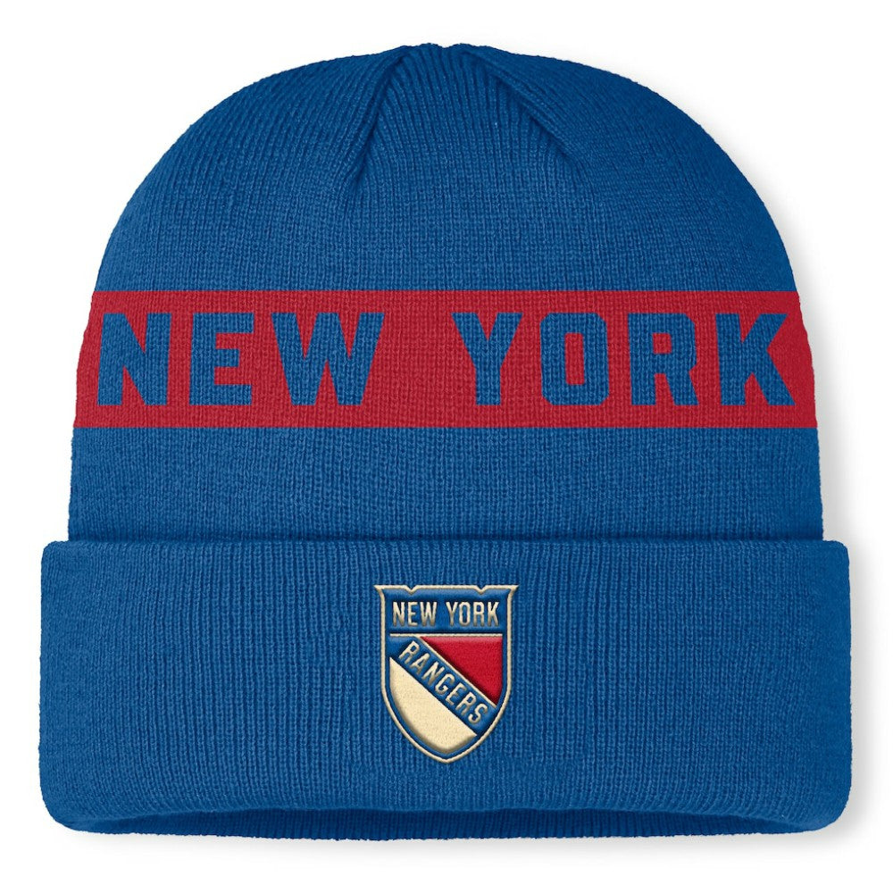 New York Rangers Fanatics Centennial Authentic Pro Cuffed Knit Hat -  NHL Hats