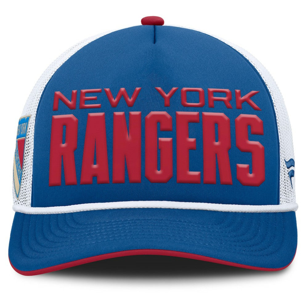 New York Rangers Fanatics Centennial Authentic Pro Foam Front Adjustable Trucker Hat -  NHL Hats