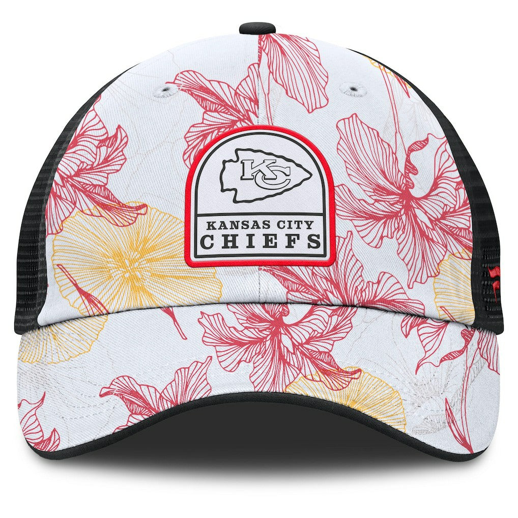 Kansas City Chiefs Tropical Adjustable Trucker Hat | NFL Outlet