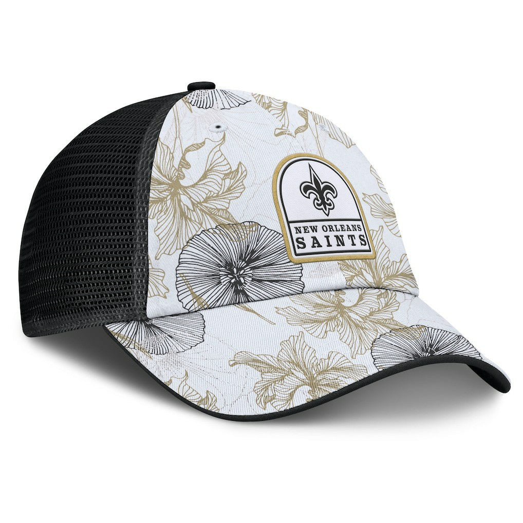 New Orleans Saints Tropical Adjustable Trucker Hat | NFL Hot