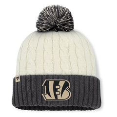 Cincinnati Bengals Women's Coaxial Cuffed Knit Hat with Pom | NFL Online