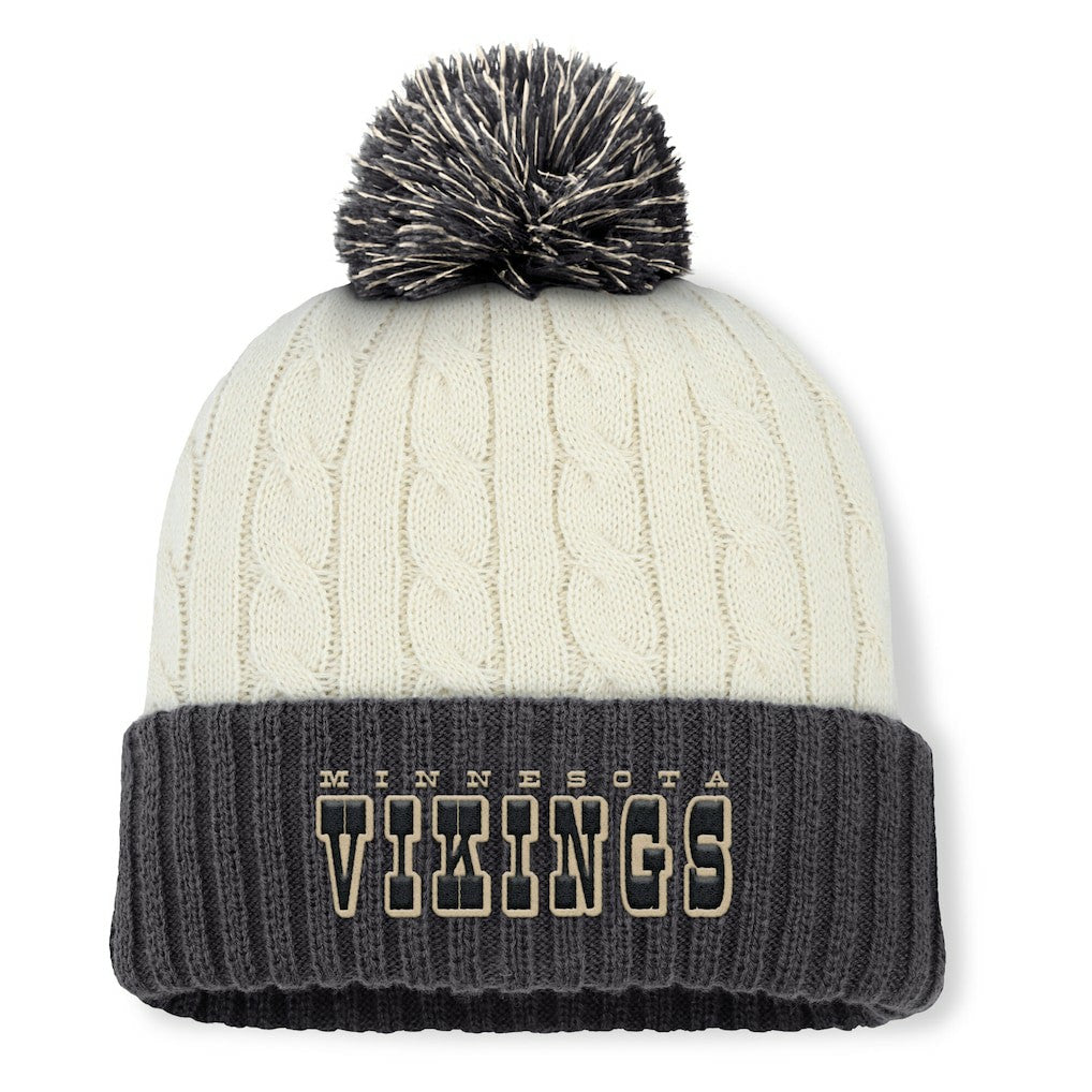 Minnesota Vikings Women's Coaxial Cuffed Knit Hat with Pom | NFL US
