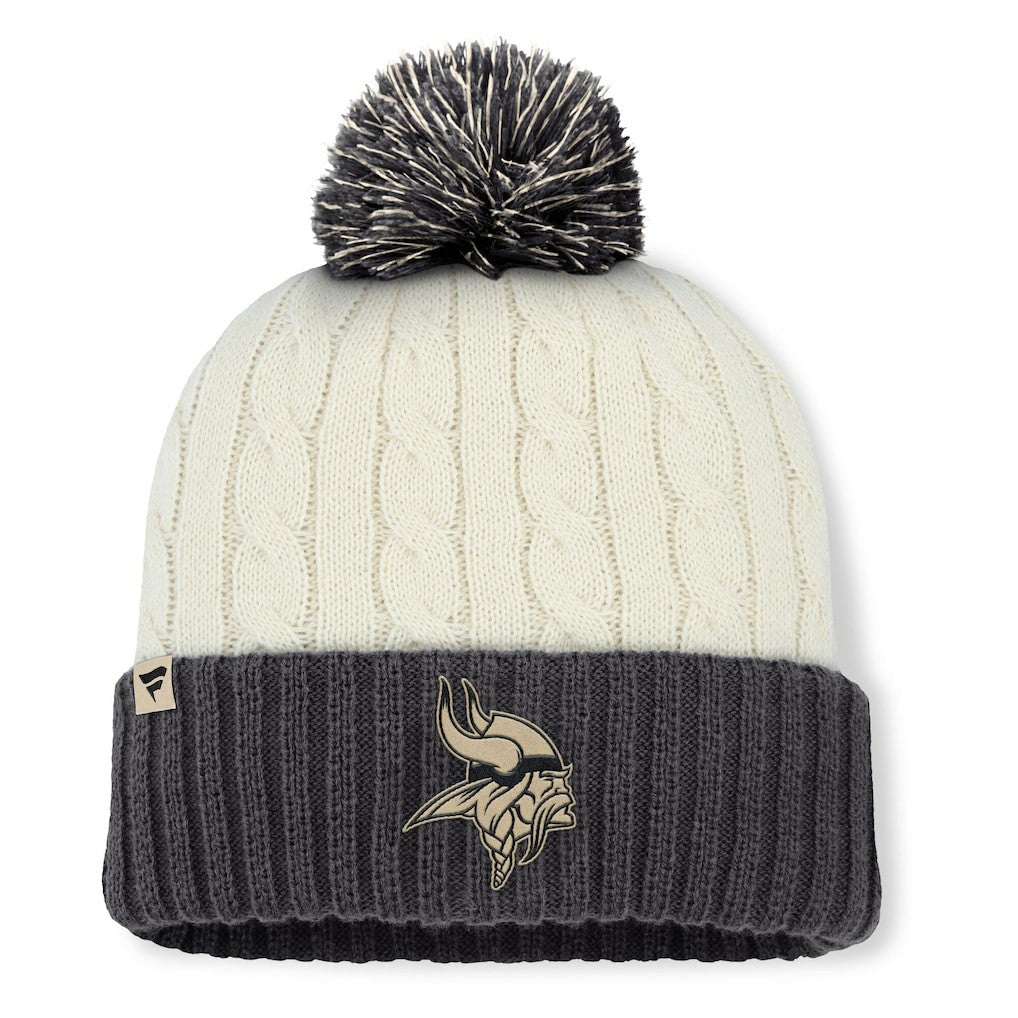 Minnesota Vikings Women's Coaxial Cuffed Knit Hat with Pom | NFL US