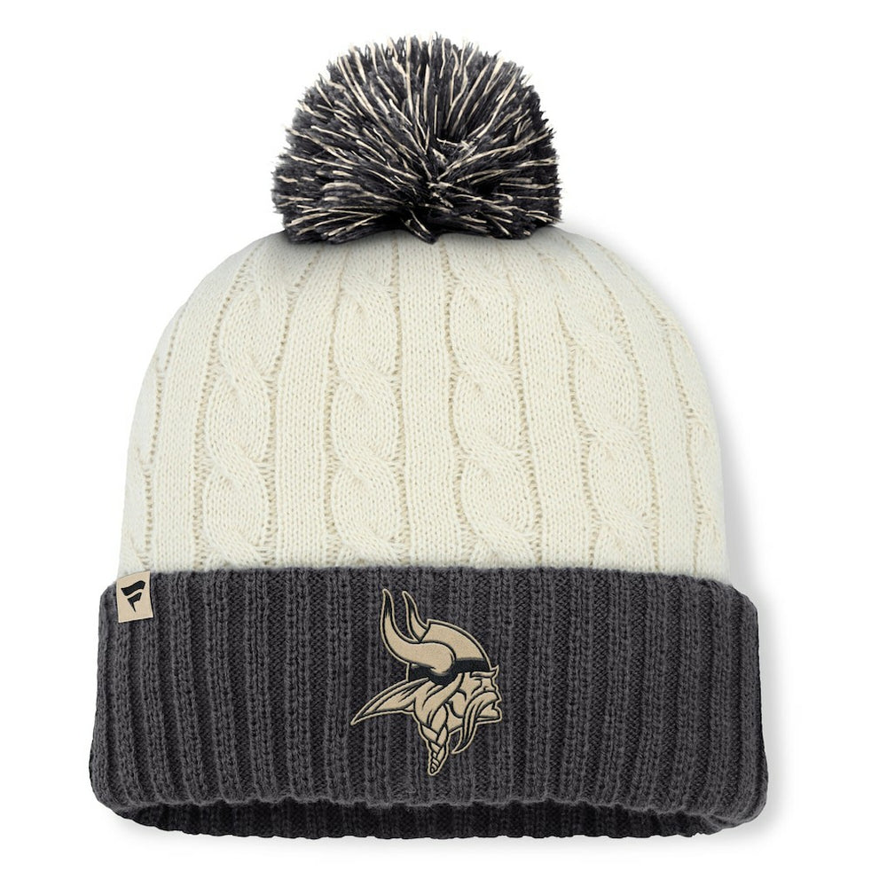 Minnesota Vikings Women's Coaxial Cuffed Knit Hat with Pom | NFL US