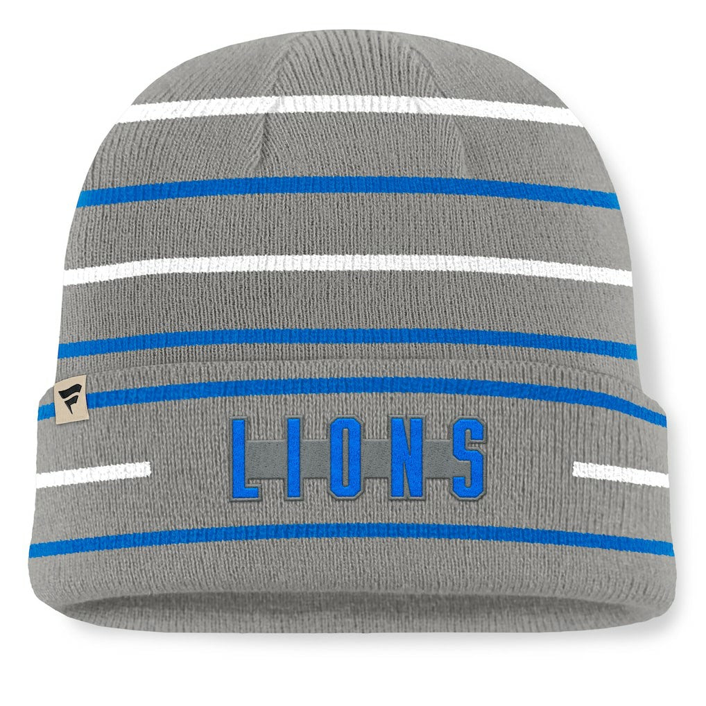 Detroit Lions Throwback Yard Lines Cuffed Knit Hat | NFL Near me