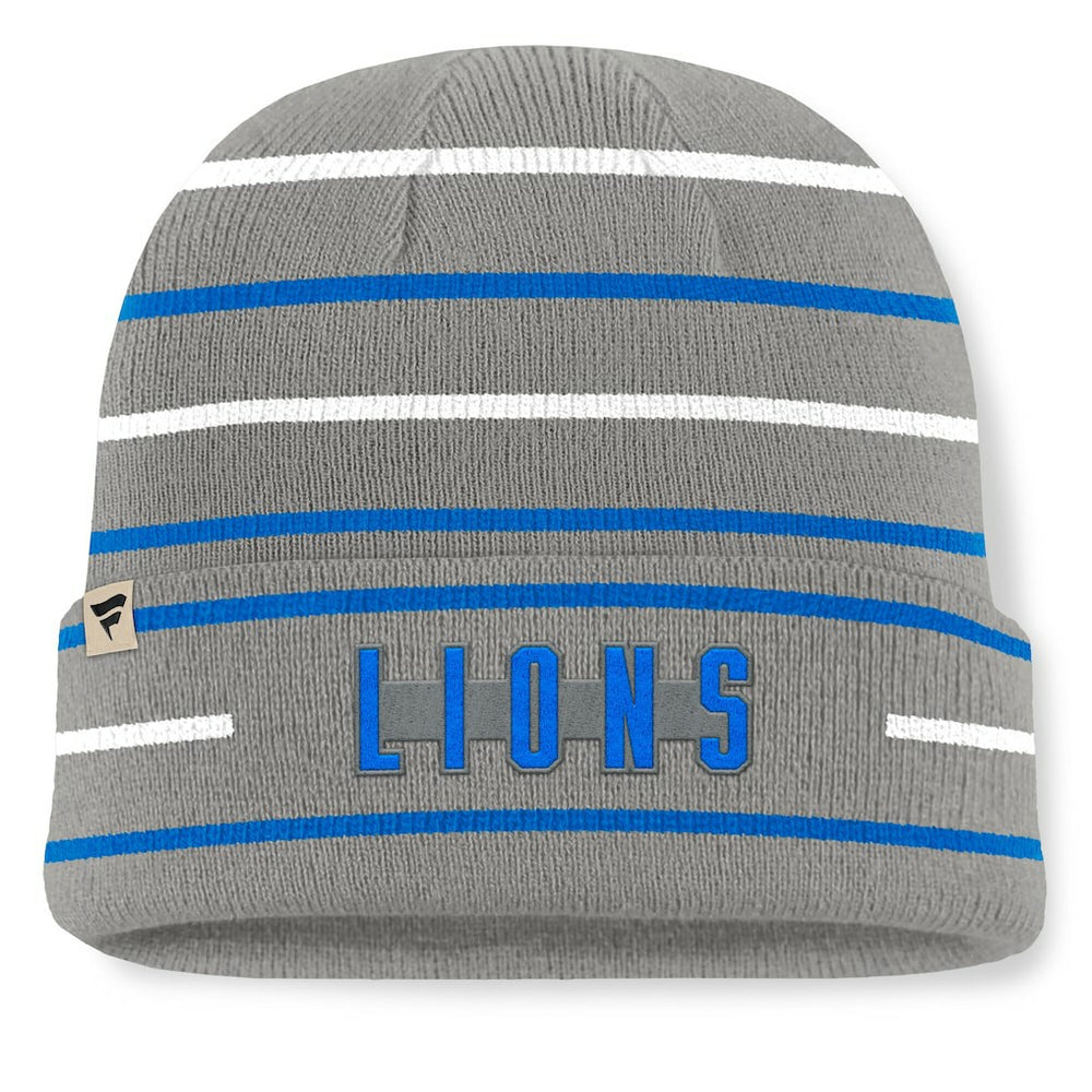 Detroit Lions Throwback Yard Lines Cuffed Knit Hat | NFL Near me