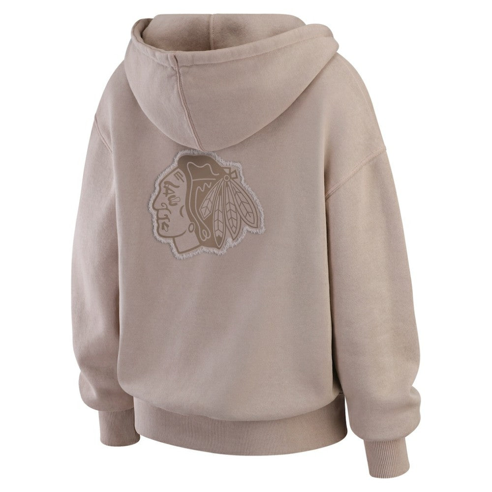 Chicago Blackhawks WEAR by Erin Andrews Women's Washed Pullover Crewdie -  NHL Pullover