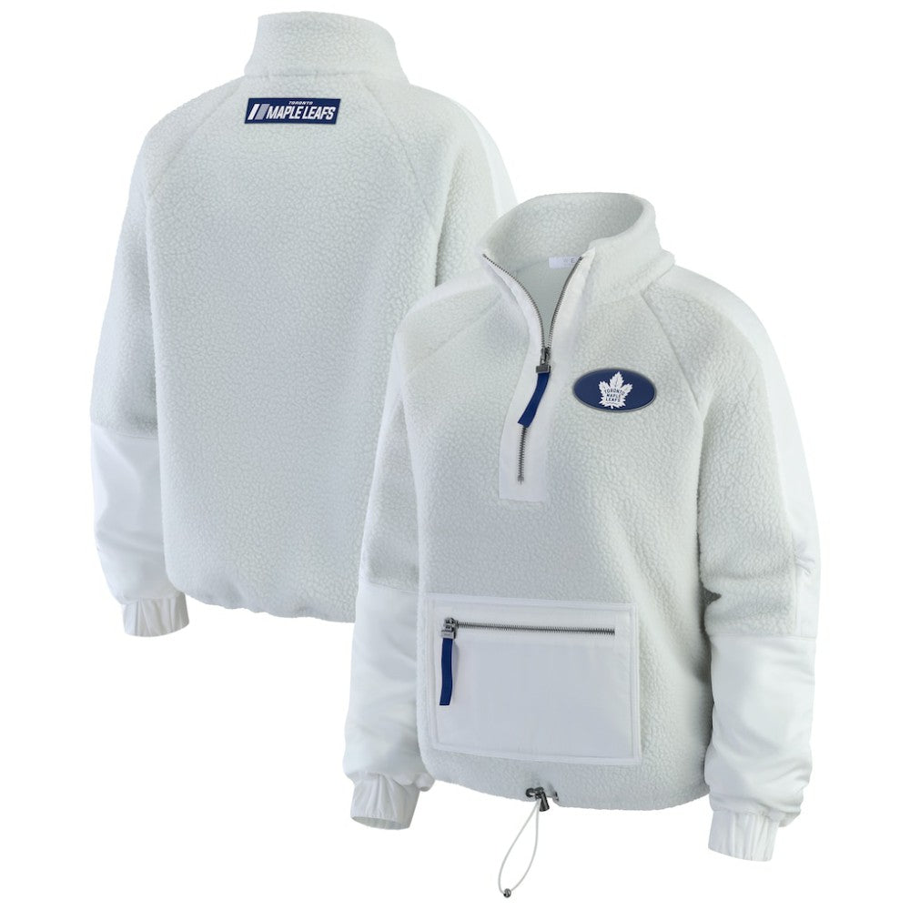 Toronto Maple Leafs WEAR by Erin Andrews Women's Polar Fleece Quarter-Zip Jacket -  NHL Jackets