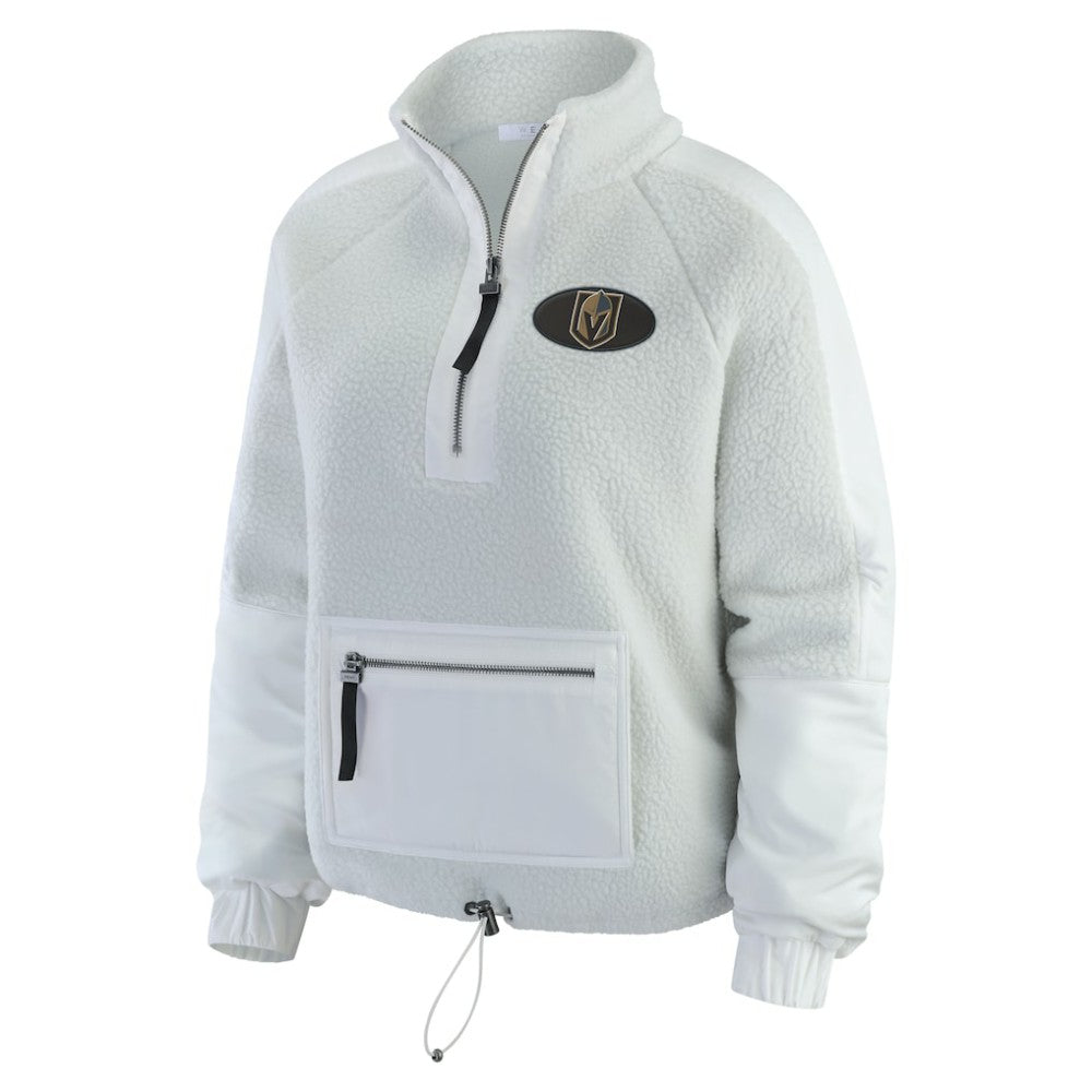 Vegas Golden Knights WEAR by Erin Andrews Women's Polar Fleece Quarter-Zip Jacket -  NHL Jackets
