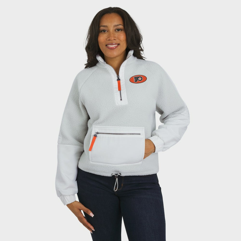 Philadelphia Flyers WEAR by Erin Andrews Women's Polar Fleece Quarter-Zip Jacket -  NHL Jackets