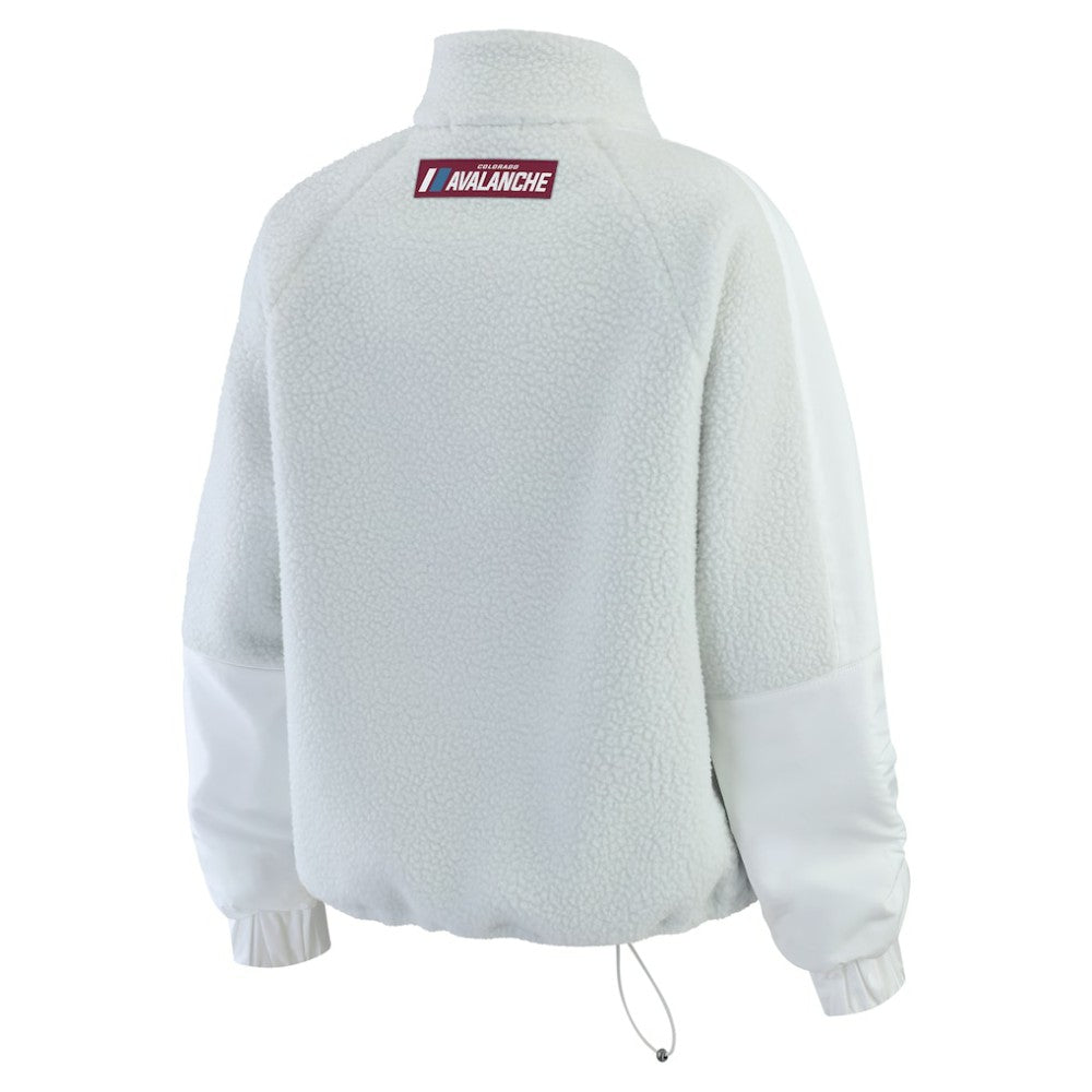 Colorado Avalanche WEAR by Erin Andrews Women's Polar Fleece Quarter-Zip Jacket -  NHL Jackets