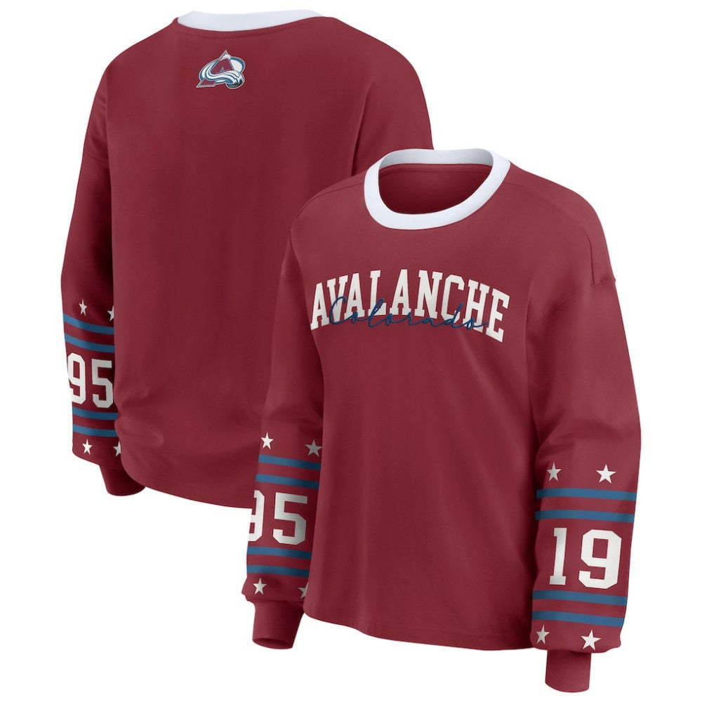 Colorado Avalanche WEAR by Erin Andrews Women's Long-Sleeve Sport T-Shirt -  NHL T-shirts