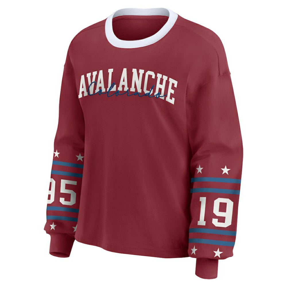 Colorado Avalanche WEAR by Erin Andrews Women's Long-Sleeve Sport T-Shirt -  NHL T-shirts