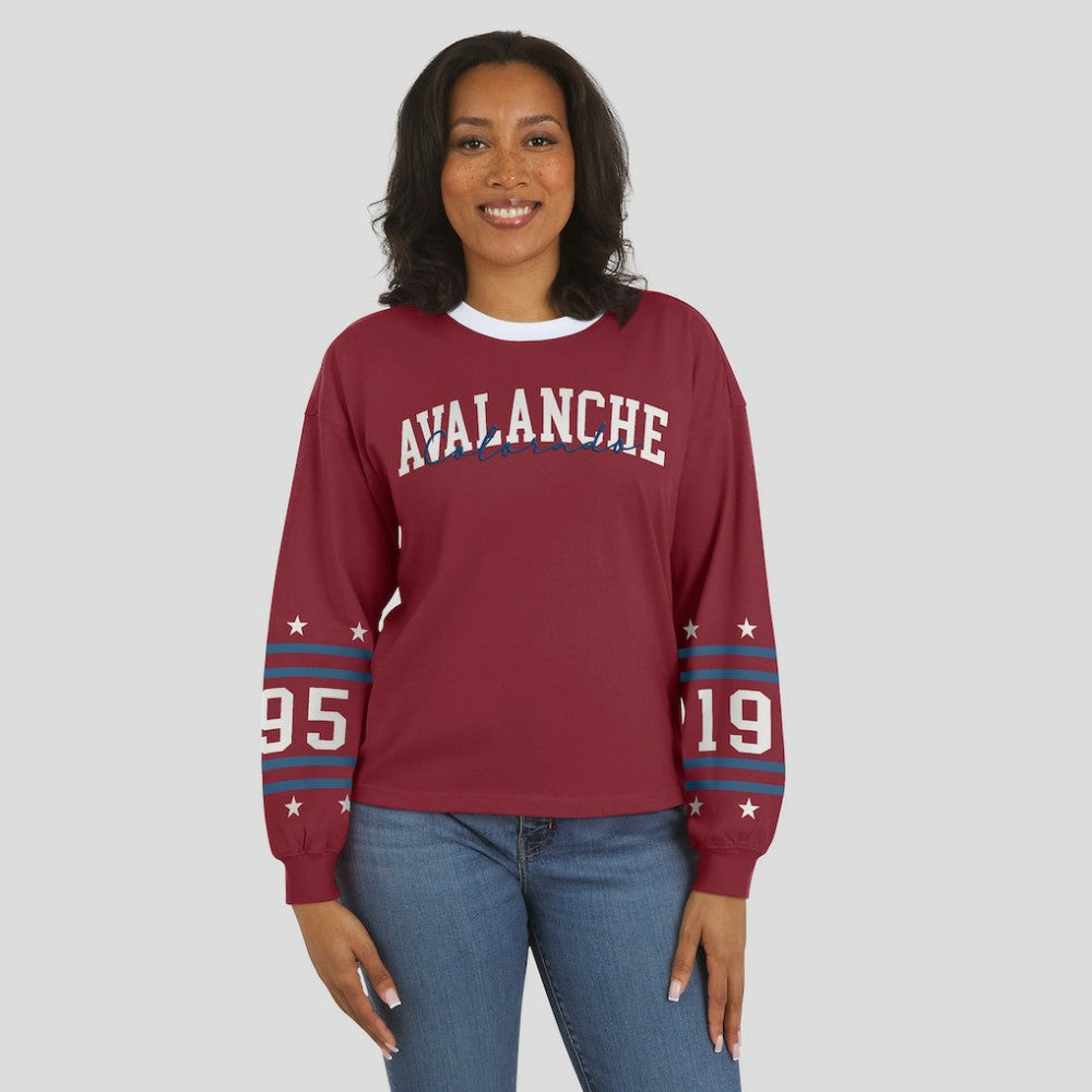 Colorado Avalanche WEAR by Erin Andrews Women's Long-Sleeve Sport T-Shirt -  NHL T-shirts