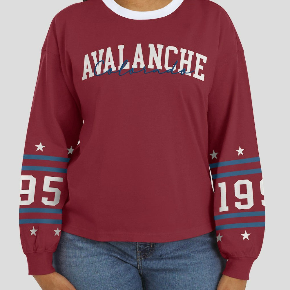 Colorado Avalanche WEAR by Erin Andrews Women's Long-Sleeve Sport T-Shirt -  NHL T-shirts