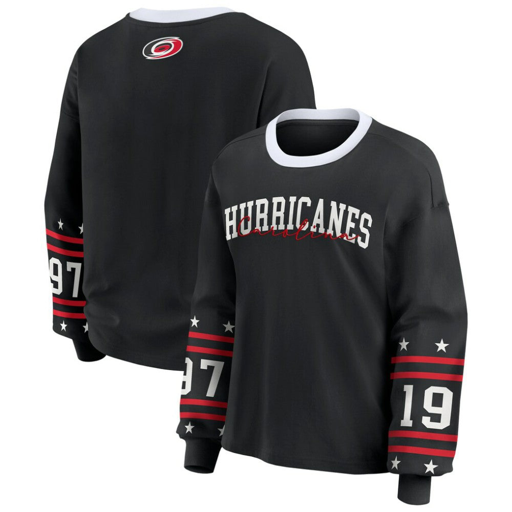 Carolina Hurricanes WEAR by Erin Andrews Women's Long-Sleeve Sport T-Shirt -  NHL T-shirts