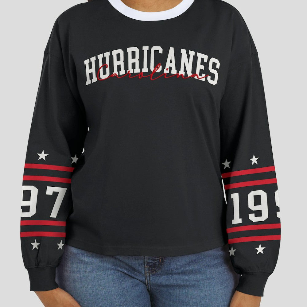Carolina Hurricanes WEAR by Erin Andrews Women's Long-Sleeve Sport T-Shirt -  NHL T-shirts