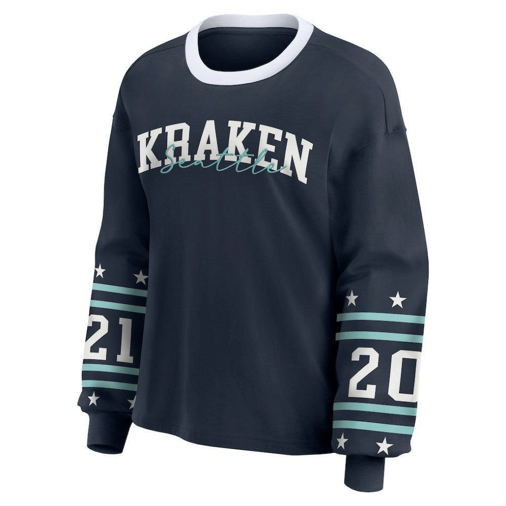 Seattle Kraken WEAR by Erin Andrews Women's Long-Sleeve Sport T-Shirt -  NHL T-shirts