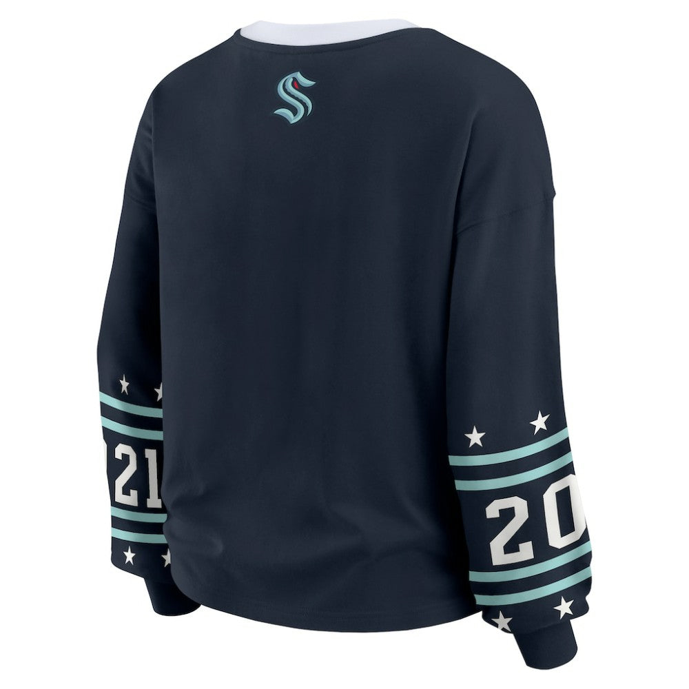 Seattle Kraken WEAR by Erin Andrews Women's Long-Sleeve Sport T-Shirt -  NHL T-shirts
